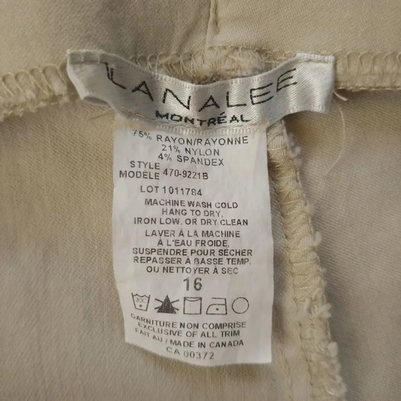 Lanalee  Beige Stretch Capris 16 - Picture 5 of 5